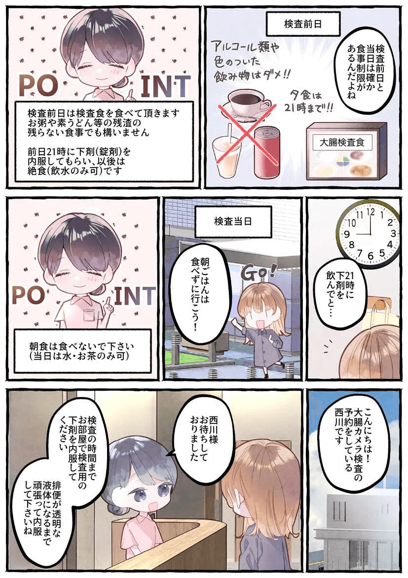 マンガでみる大腸カメラ検査04