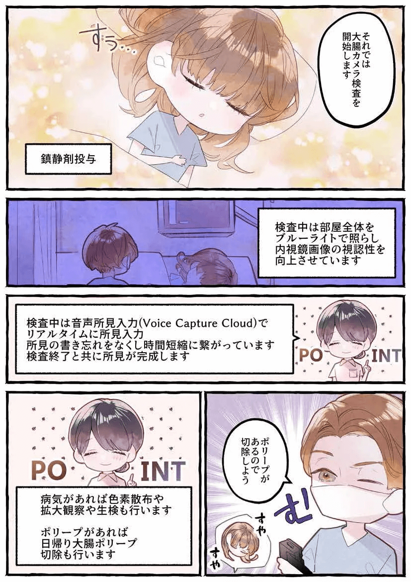 マンガでみる大腸カメラ検査07