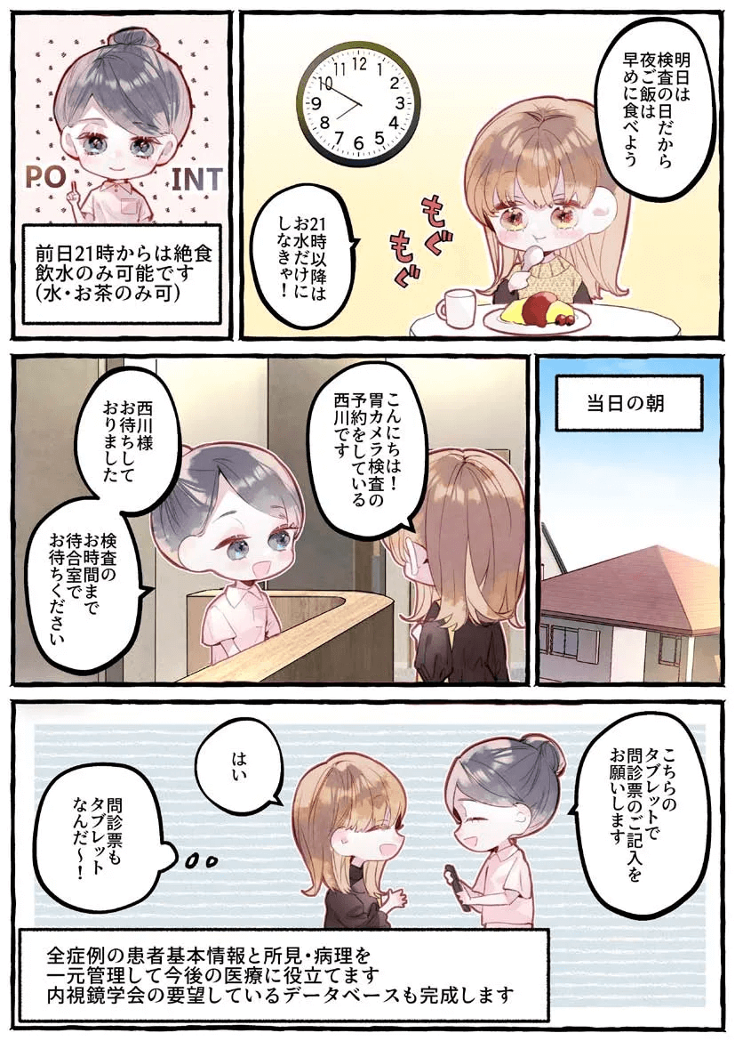 マンガでみる胃カメラ検査04